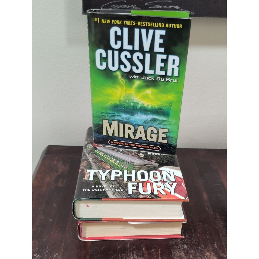 Clive Cussler Lot of 3 Hardback Fiction Books - Used